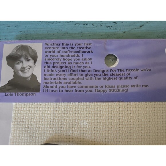 Vintage 1987 NIP Trim N Wire Kit Cross Stitch Forever Housework Whenever 4" New - Picture 3 of 4